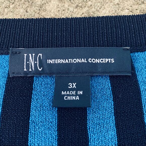 INC International Concepts Blue Ombre Long sleeve - Picture 5 of 7